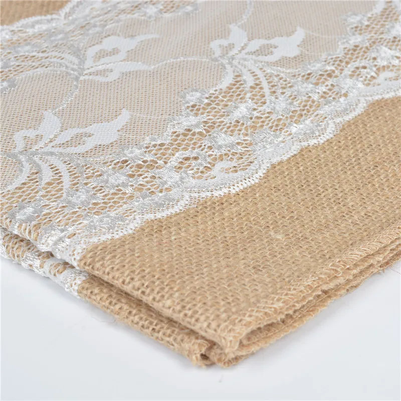 
Burlap Table Runner European-style Christmas Craft Retro Decoration Flower Table Runner 100% Linen Mexican Home,hotel Jiushidu 