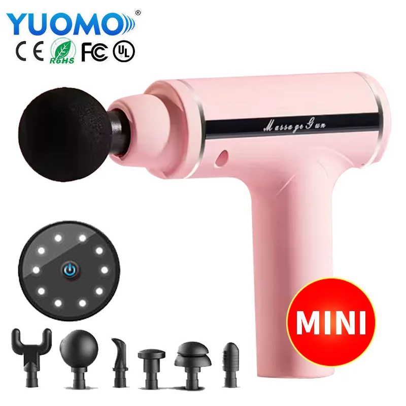 Manufacturer 2020 Percussion Tissue Massage Gun Vibrating Massager / 6 Head Body Muscle Massage Gun