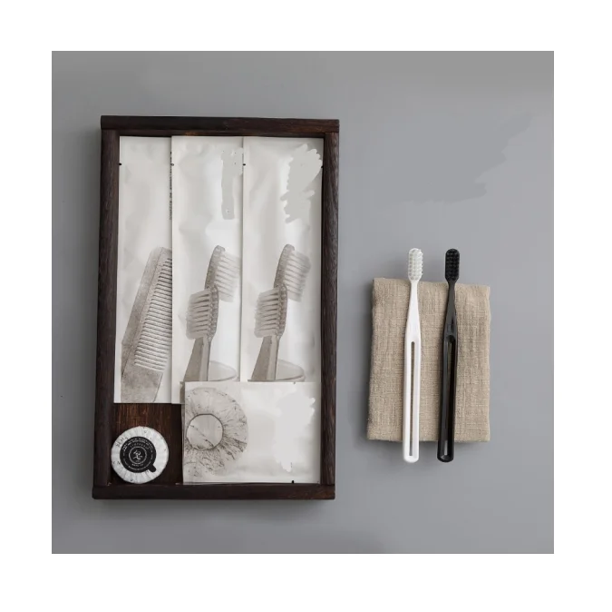 Manufacturer low factory price new style beautiful moderate softness hotel supplies eco biodegradable plastic hotel toothbrush