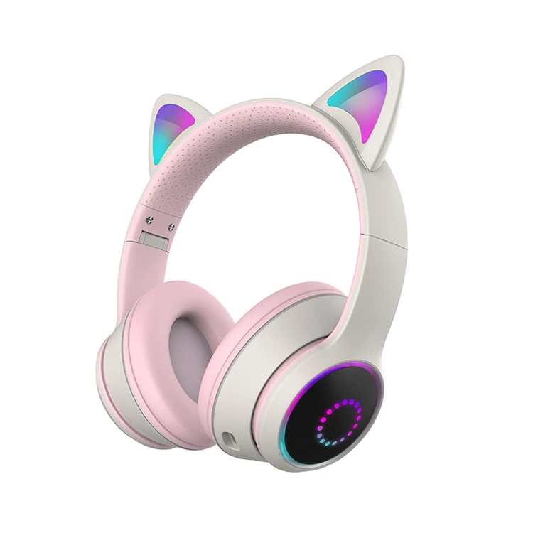 Get Free Product Sample Bluetooth others Cute Cat Ear Wireless Music Voice Headset New Fashion Style Foldable Headphone