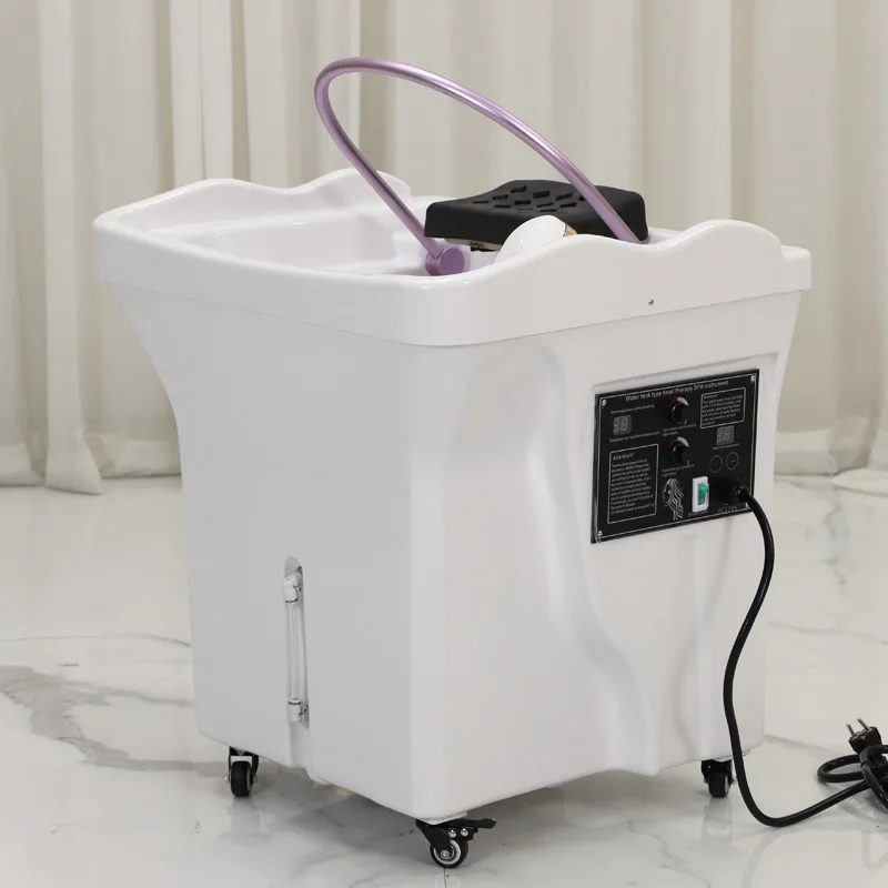 Modern beauty hair salon equipment head treatment spa massage shampoo bed sink bowl luxury mobile portable hair washing basin