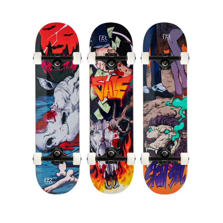 Wholesale Brand Distribution Skateboard Surface Custom Canadian Maple Skateboard Complete