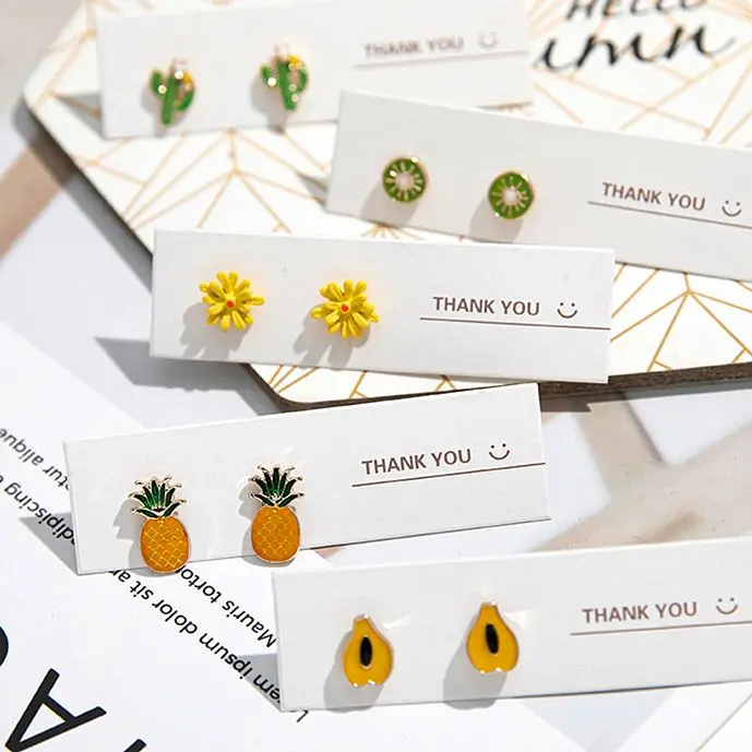 Spring Summer Delicate S925 Silver Earrings Girlfriend Gift Sweet Lollipop Butterfly Pineapple Earrings