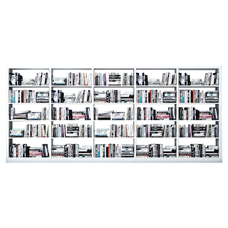 Недорогая Мебель металлическая сталь 5 вертикальных рядов и ярусов полка для книг в торговой