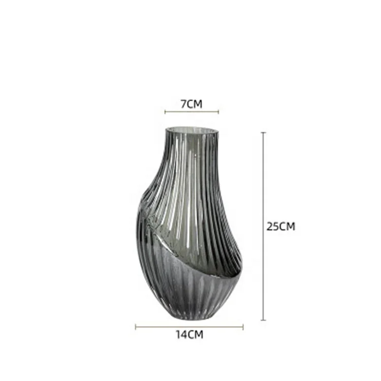 WONDER   European Glass Vases  Creative Living Room Decoration Vases Wedding flower vase
