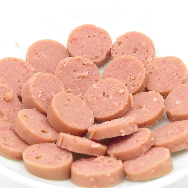 
green healthy snack dog Promotion dog snacks chicken sausage with private label 