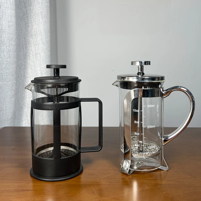 FREE Sample350ml 600ml 800ml low price dropshipping coffee maker cafetiere stainless glass coffee french press