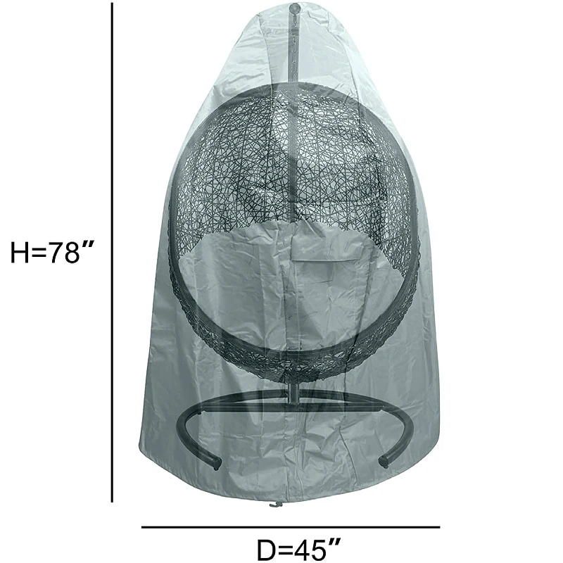 Высококачественный новый креативный водонепроницаемый наружный садовый защитный подвесной чехол для стула из Оксфордской ткани 600d