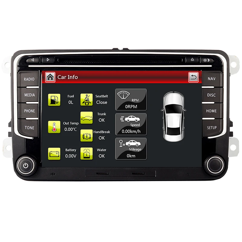 RNS 510 car radio for Volkswagen Golf Polo Passat b6 b7 Tiguan octavia with 3G GPS BT Radio USB SD Steering wheel Control