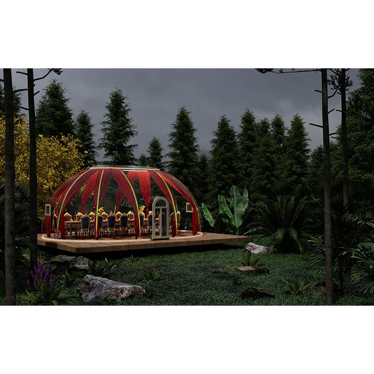 Недорогой геодезический отель полностью прозрачный Купольный дом сборный пузырьковый поликарбонатный