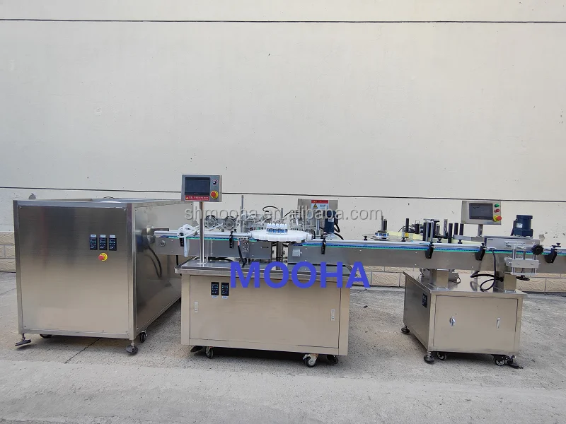 100 ml Paracetamol Normal Saline IV Solution Filling Machine Manufacturing Plant 10ml Eyedrops Liquid Bottle Filling Machine