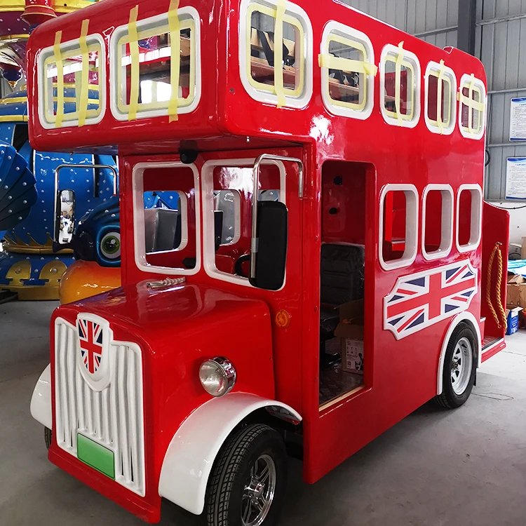 Electric Double Decker Mini London Tourist Bus for Go Sightseeing Car