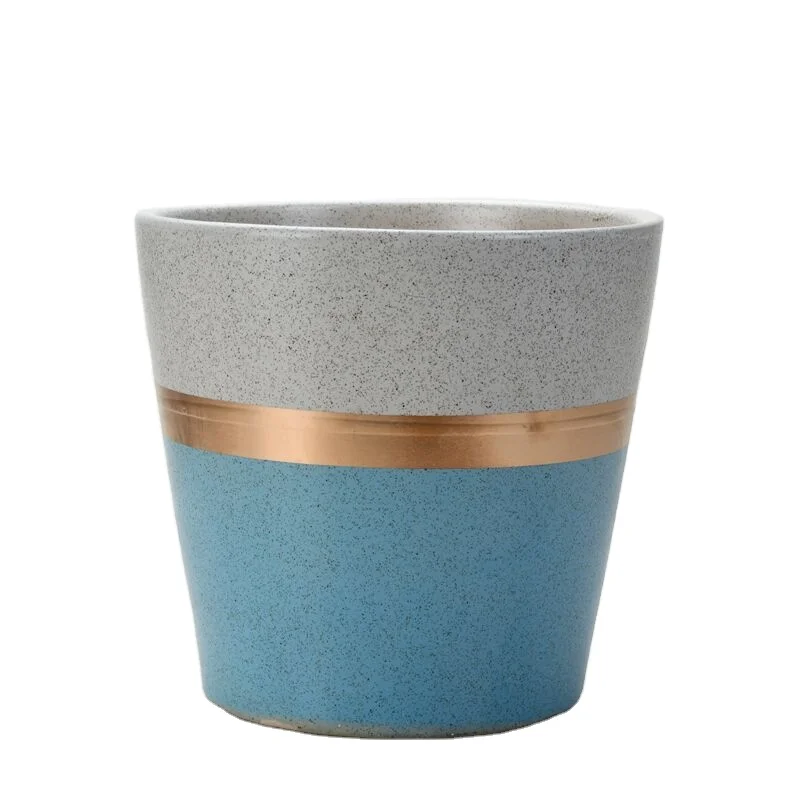 
European-style flowerpot ceramic landing balcony living room tabletop orchid pot custom Chinese manufacturers 