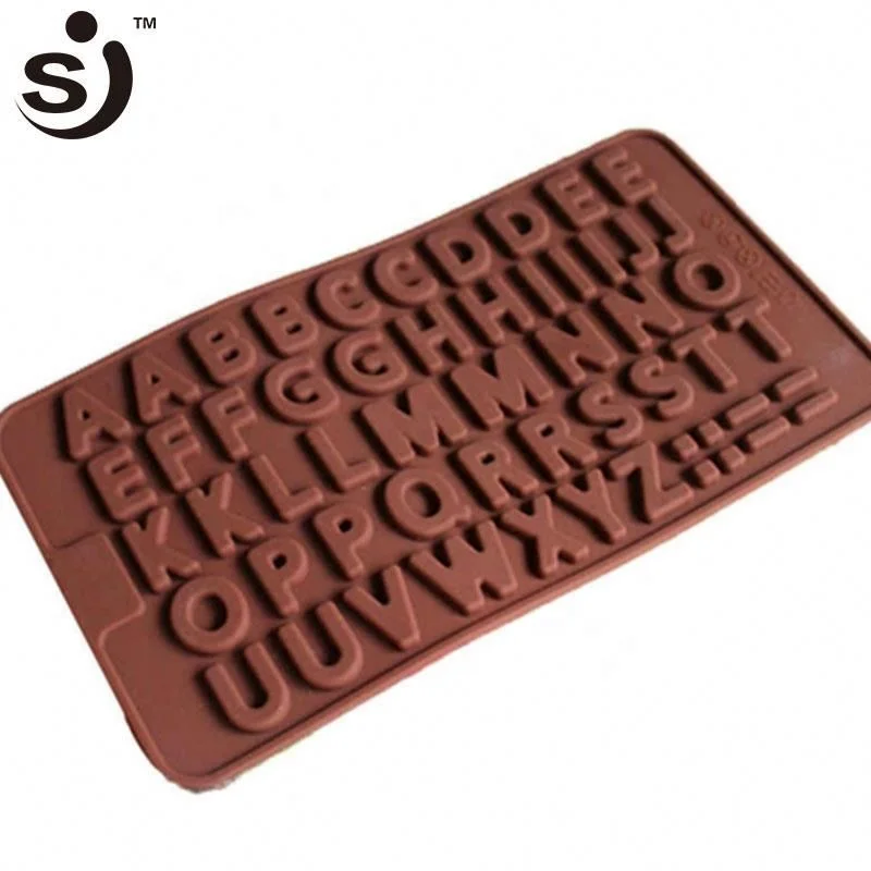Alphabet Letters Design Silicone 3d Chocolate Mold