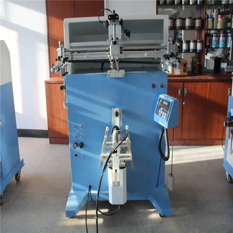 China Suppliers Spray Bottle Semi-Automatic Serigraphy Silk Screen Printing Machine For plastic bottle glass cup