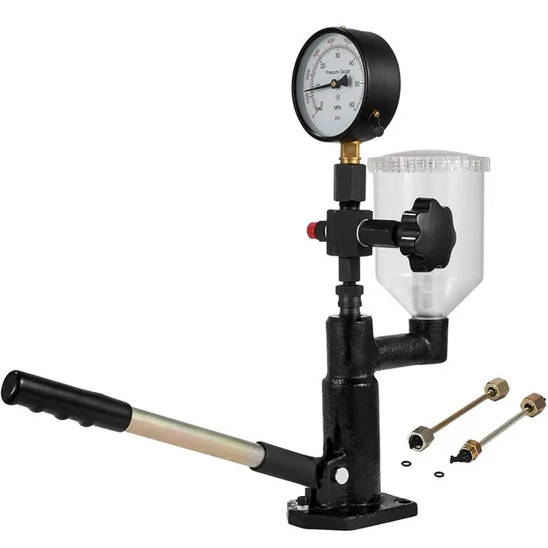 400Bar 6000PSI Diesel Fuel Injector Tester Diesel Injector Nozzle Tester with Dual Scale Gauge