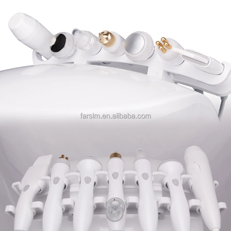 Portable 7 In1 Smart Ice Blue   Aqua Skin Scrubber Jet Peel Hydrogen Peeling Dermabrasion Facial Care Machine With Skin Analyzer