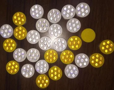 White Yellow Red Traffic Safety 7/23/45/80 Round Plastic Reflective Panel Glass Beads Reflector