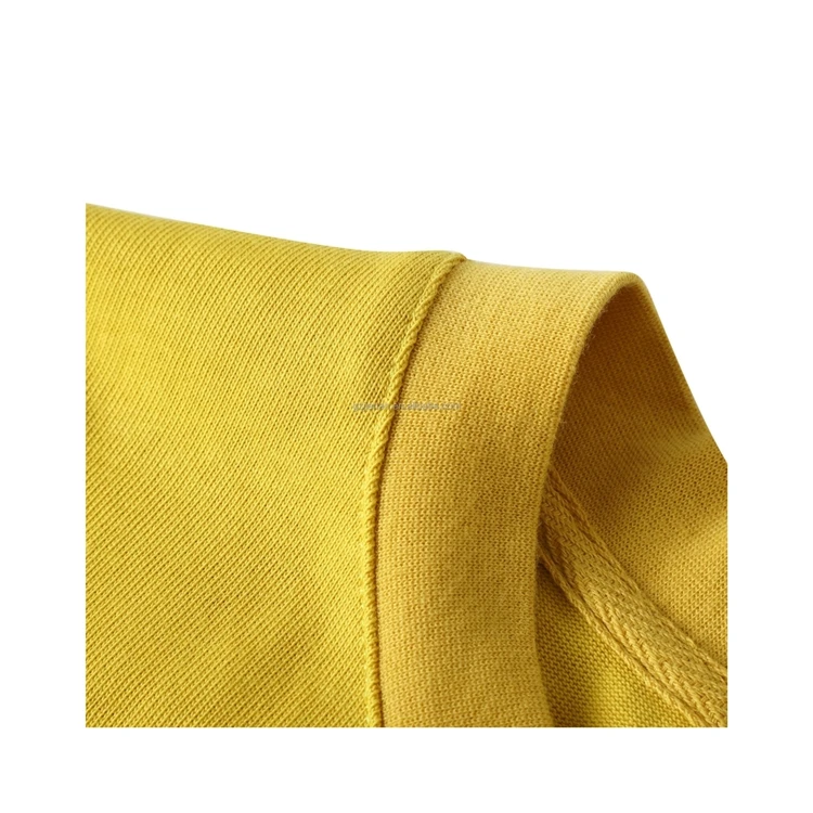 Good Price Quality Anti-pilling And Anti-shrink Cheap Short Sleeve Yellow T Shirt