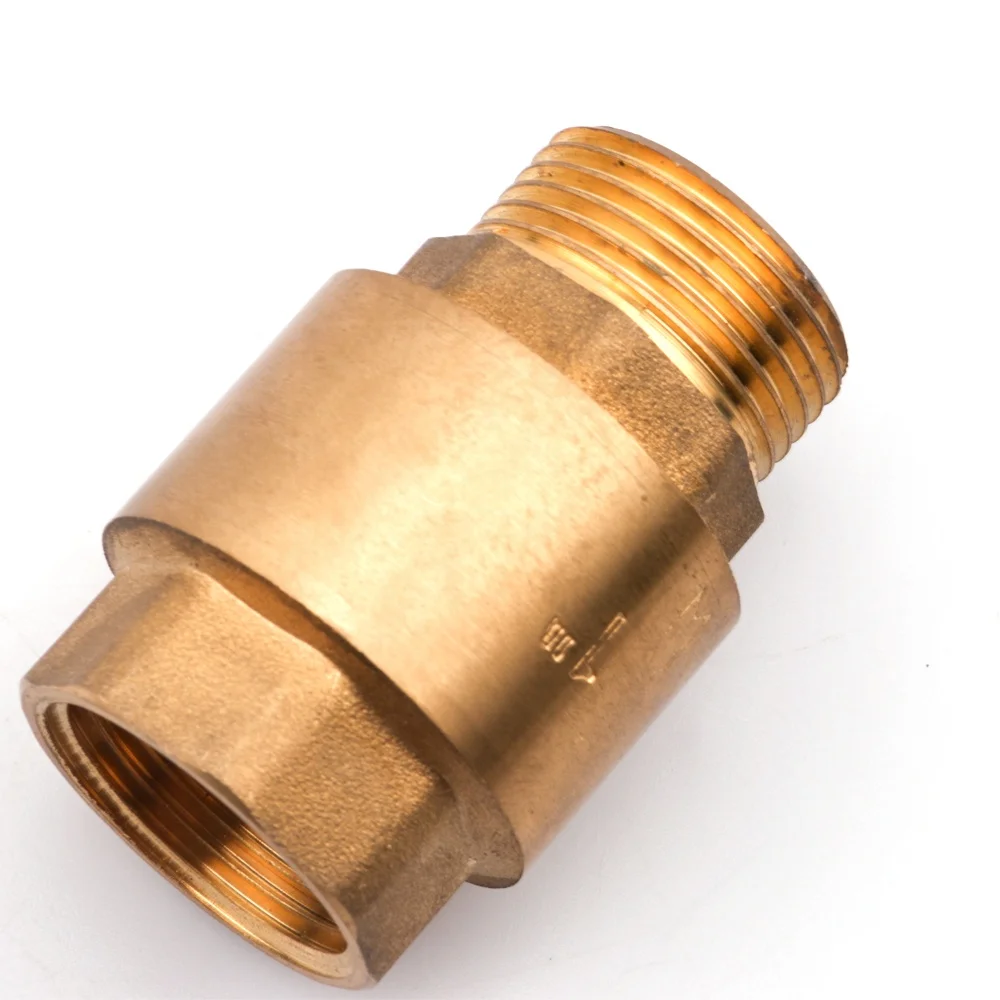 Vertical spring non-return brass core water check valve hydraulic non return valve
