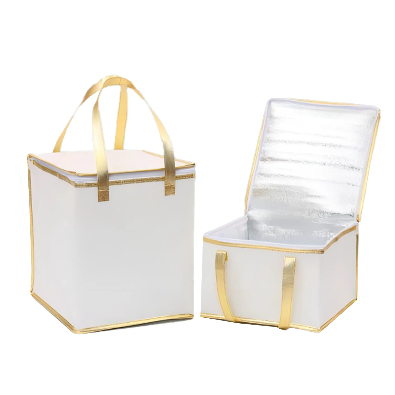 Large Heavy Duty Insulated Reusable Tote Grocery Thermal Shopping Bag Cooler Bag