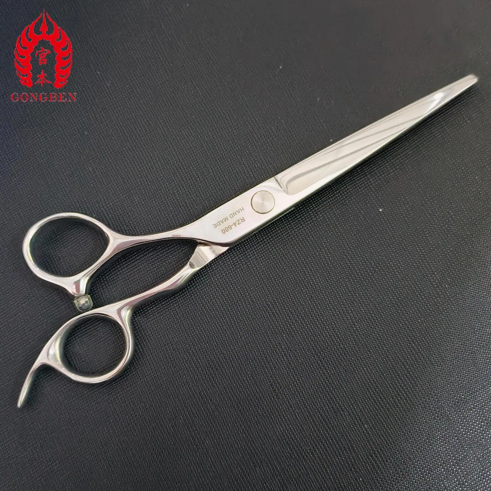 GONG BEN Hairdressing Barber Scissor Professional left hand 6inch Stainless Steel Salon Barber Cutting Hair Scissors For Men