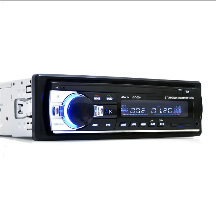 Автомобильный 1DIN MP3 музыкальный плеер радио двойной USB Bluetooth стерео RCA аудио выход 12 В FM/TF/AUX выключение питания с защитой провода памяти