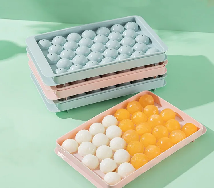 RTS Hot selling kitchen utensils mini ball ice tray tray household plastic ice cube mould factory wholesale