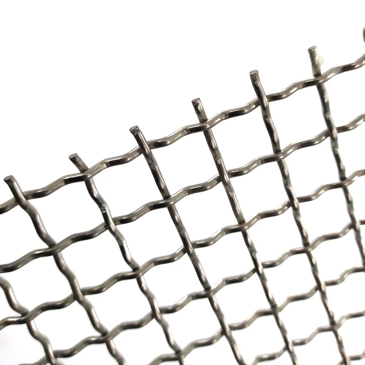 High Frequency Vibrating Galvanized Sandstone Mine Screen Mesh 304 Stainless Steel Woven Crimped Wire Mesh