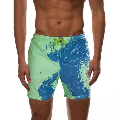 
2020 new arrival wholesale summer men color changing shorts beach trunk pants 