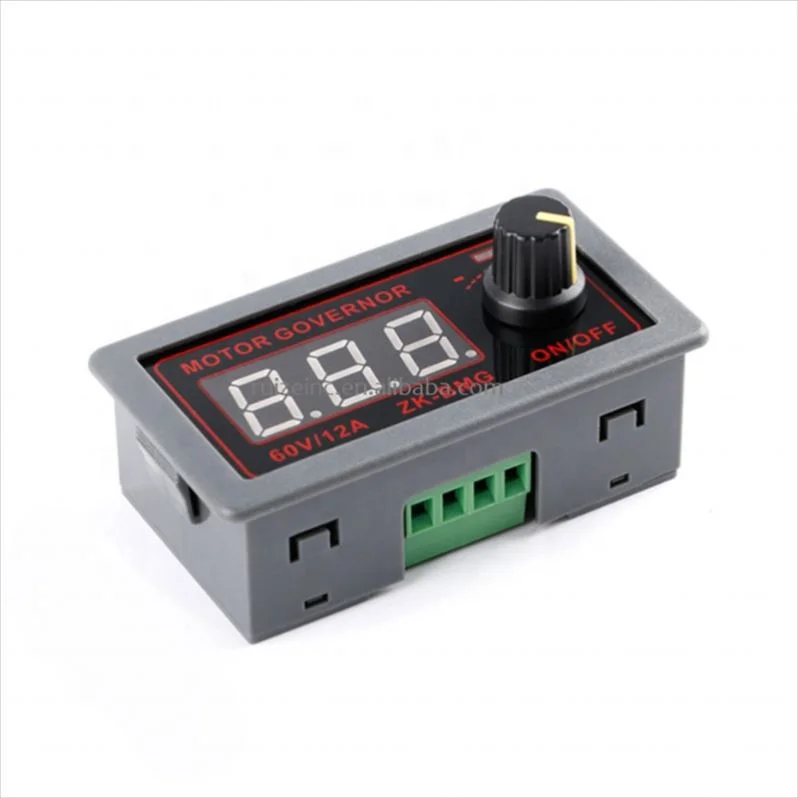 DC 9-60V 12v 24v 36V 48V 12A DC Motor Controller PWM Adjustable Speed Digital display encoder duty ratio frequency ZK-BMG