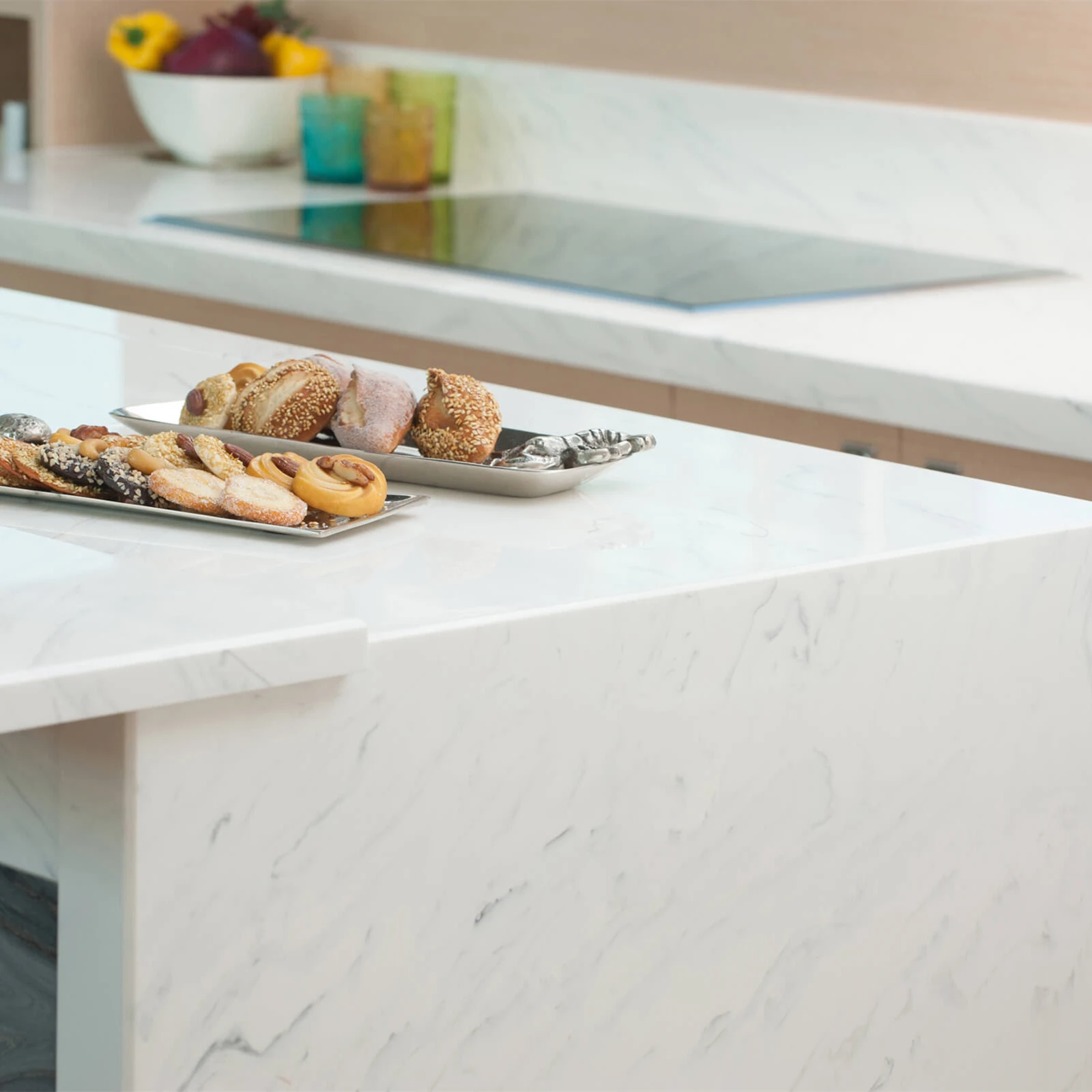 Koris China Factory Artificial marble texture simply style kitchen countertop PMMA acrylic sheets acrylic solid surface