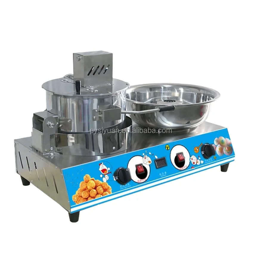 Gas multifunctional cotton candy machine can make popcorn floss cotton machine