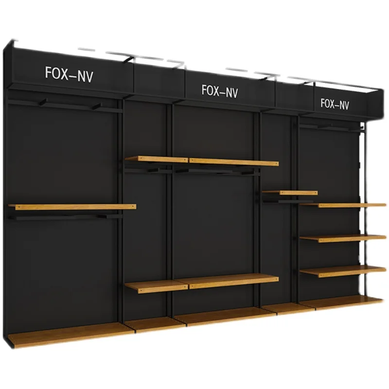 Heavy iron boutique clothing booth custom retail store display rack