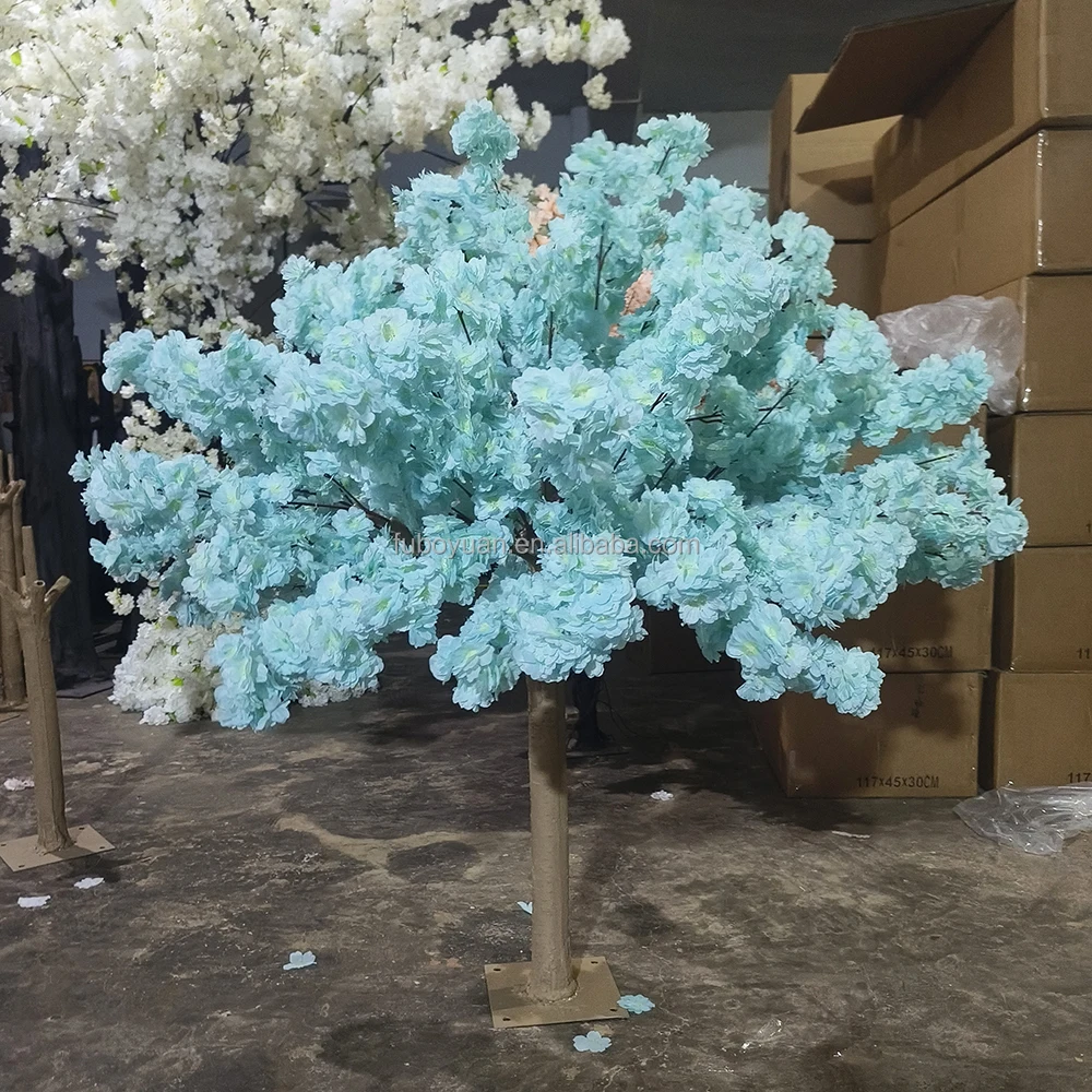 ST Small cherry tree tabletop sakura tree plant restaurant decor pink blooming cherry blossom tree centerpiece for wedding table