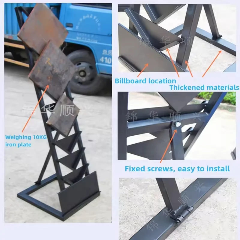 High Quality Exhibition Hall Floor Ceramic Tile Display Racks Holder Marble Stone Slab Wood Board Metal Display Stand