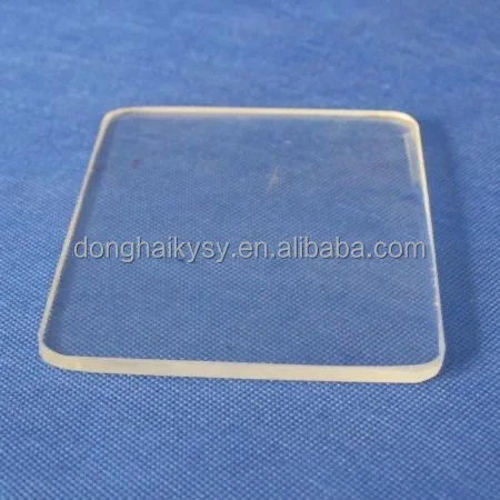 Оптовая продажа на заказ, Кварцевая пластина, прозрачная полированная Плавленая инфракрасная полированная термостойкая кварцевая стеклянная УФ-пластина