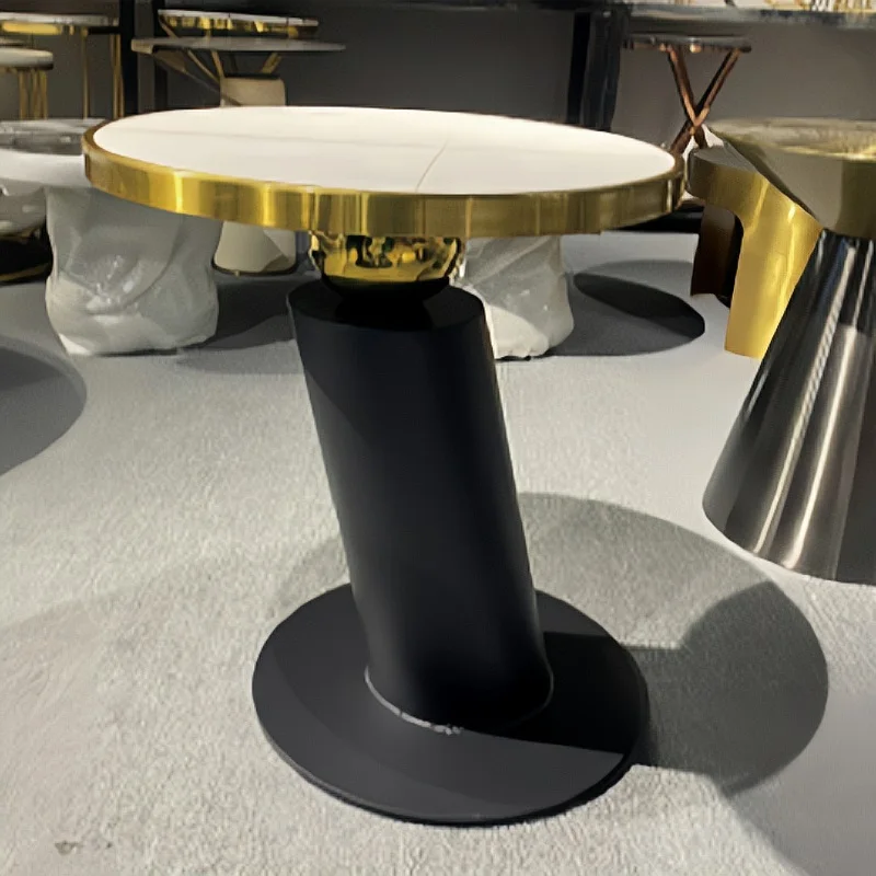 Industrial Living Room Furniture Sets Coffee Table Luxury Modern Round Coffee Table Side Table With Low Price