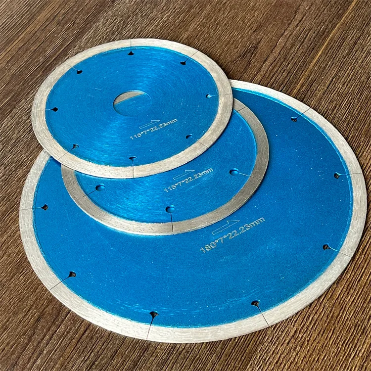 Fast 115 180 mm continuous rim with laser cuts ceramic porcelain tile cutting diamond blade korea