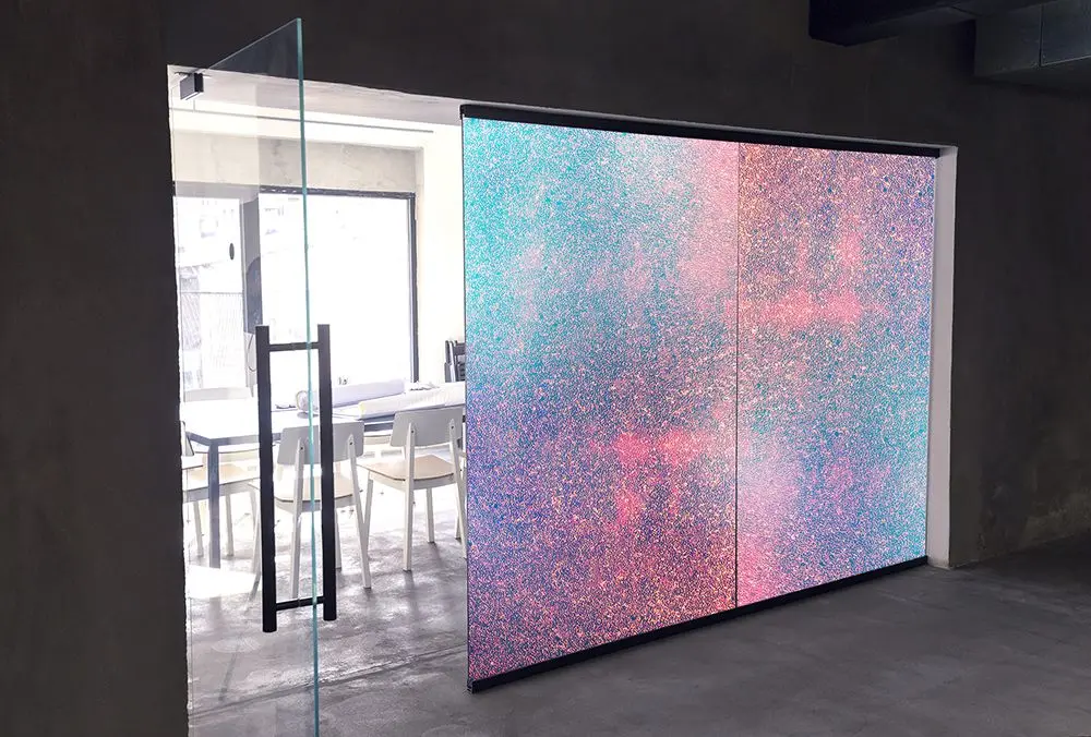 LF17DG Dichro Glitter Decorative Window Glass Film Static Cling Removable Sticker Decoration Privacy Window Film