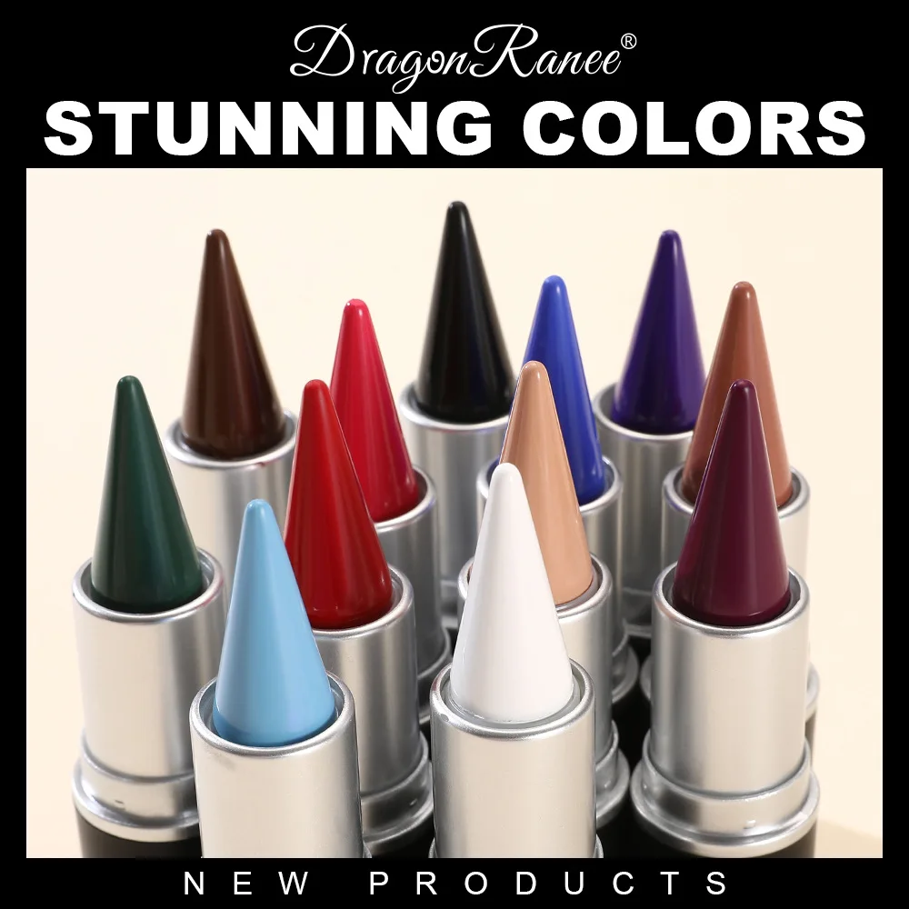 Vendor Wholesale White Black Private Label Graphic Eye Liner Colorful Long Lasting Color Makeup Gel Eyeliner