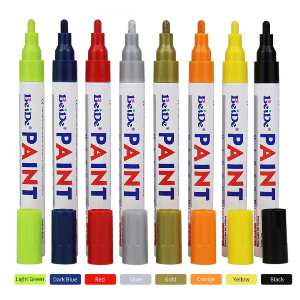car tyre oil based Permanent art marker pens fine tip paint marker pens waterproof fabric markers