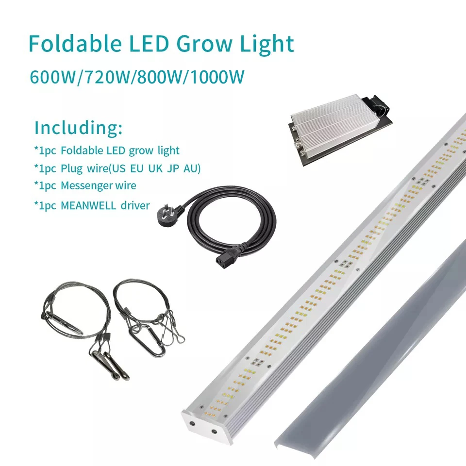 In Stock Foldable 720w Full Spectrum Grow Light Dimmable Greenhouse Hydroponic Samsung Lm281b 720 Watt Led Grow Light