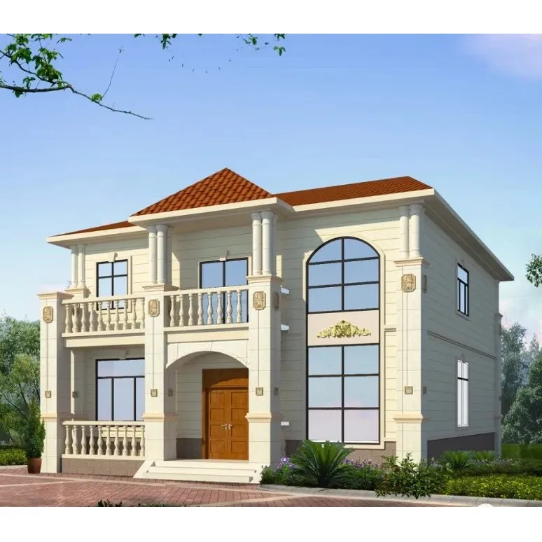 Массовое производство сборных домов с большим гаражом для проектов международной компании