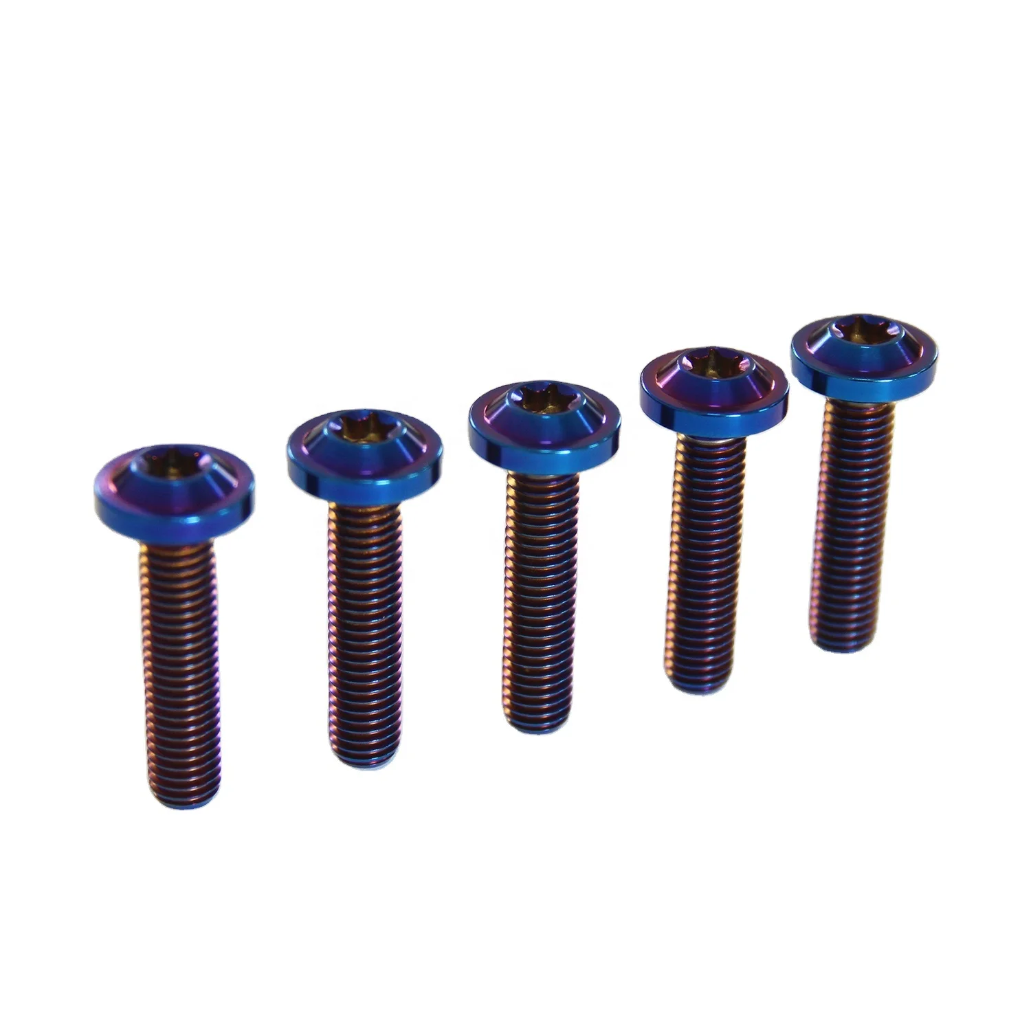 GR5 высокопрочные титановый сплав сгоревшие синие болты для мотоциклов