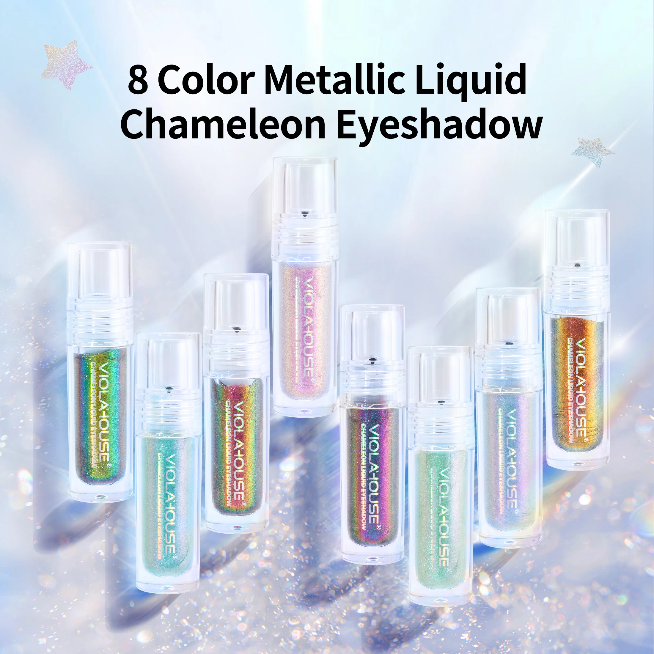 OEM/ODM Metallic Liquid Chameleon Eyeshadow Multi-color Eye Makeup Multichrome Glitter Eyeshadow