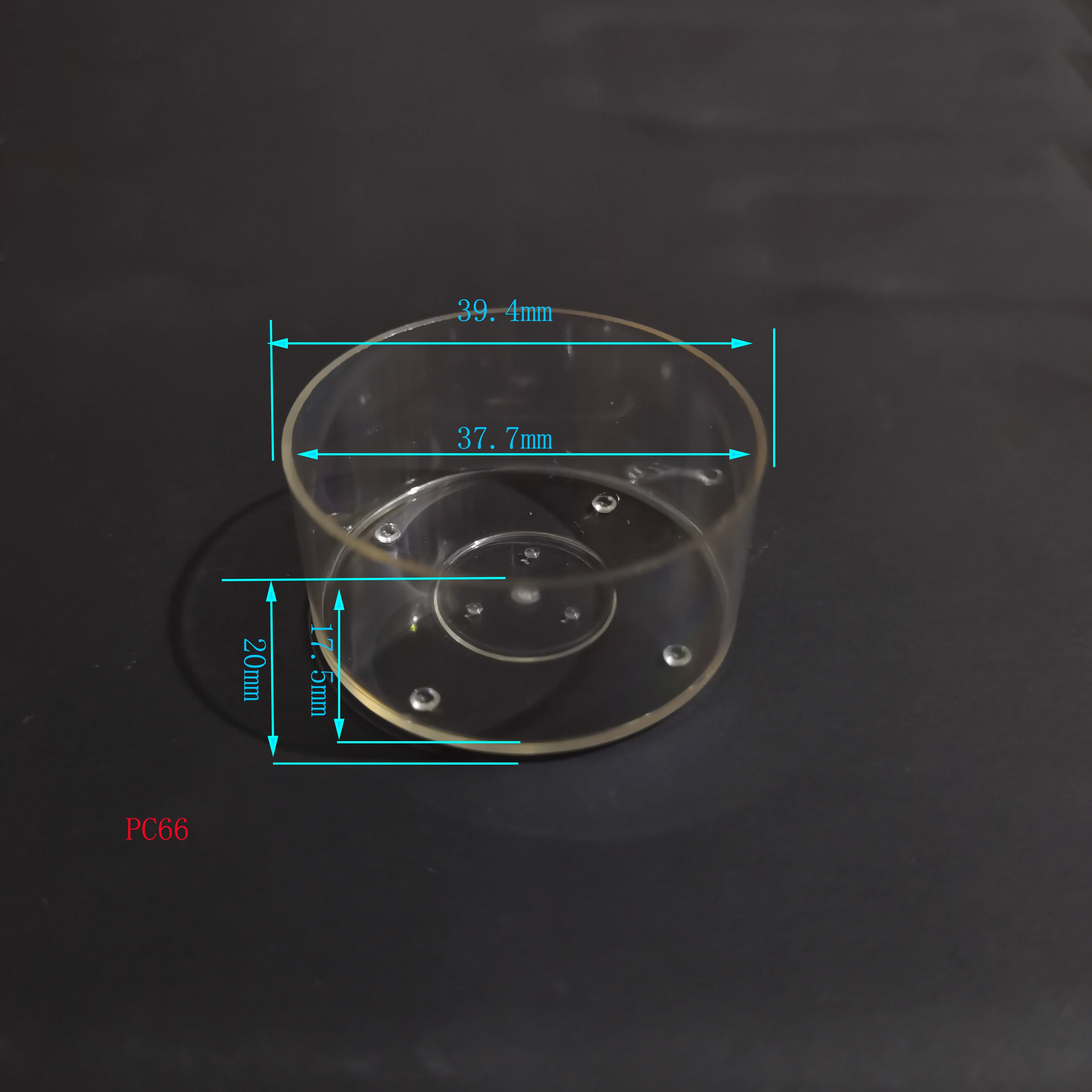 Wedding round shaped Polycarbon Plastic candle tea light cups