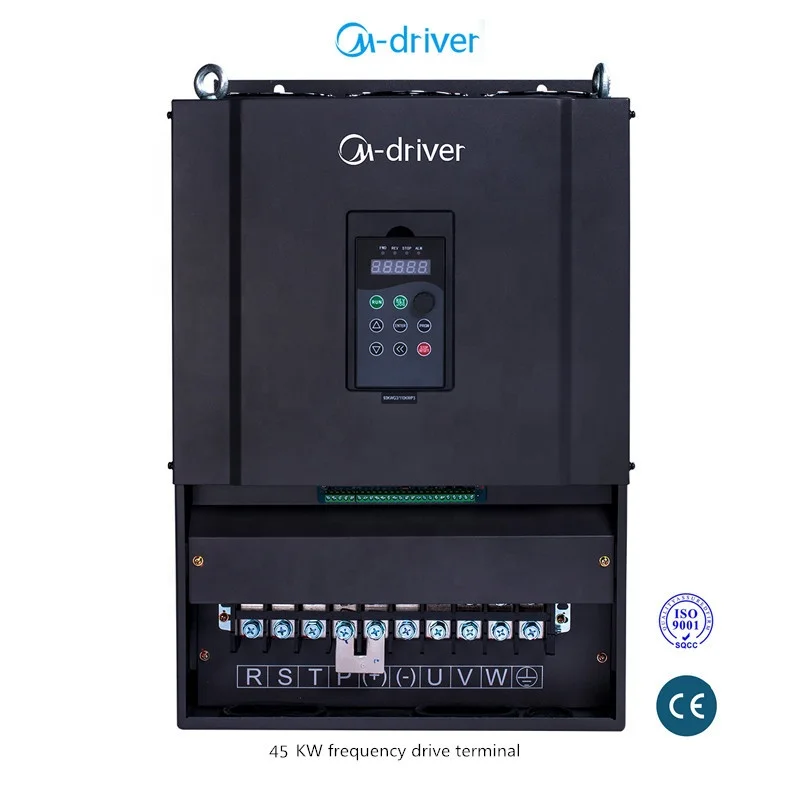 High quality vector control ac motor frequency inverter price three phase 380V 45KW variable frequency controller