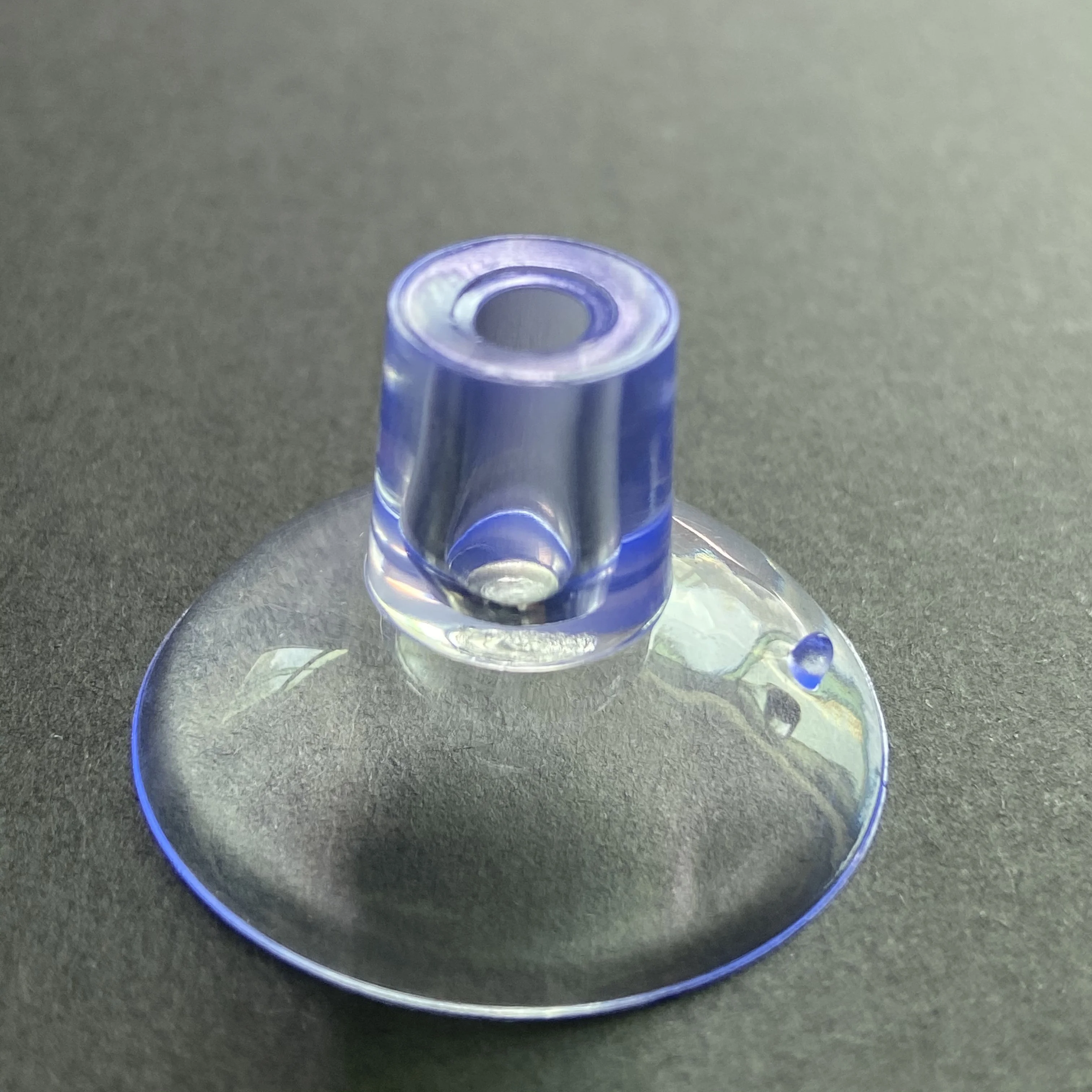 Factory Wholesale Custom Rubber Product Food grade Transparent Silicone Suction Cup with Straight Hole