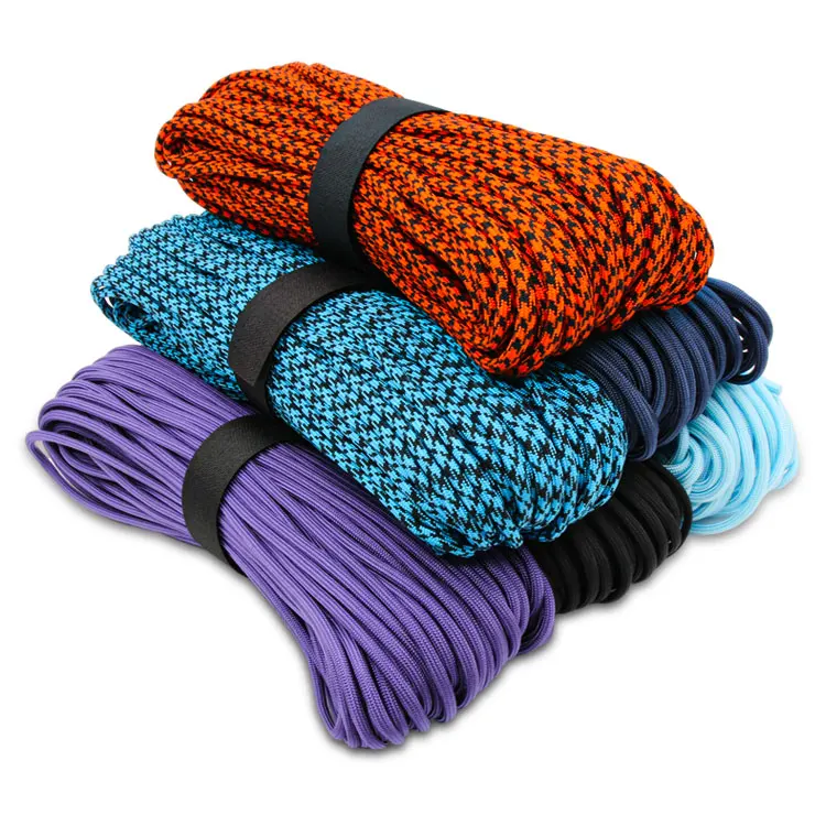 Baiyuheng Factory Direct wholesale camping multicolor nylon cord reflective paracord 550 4mm 7 strand cheap rope For Survival
